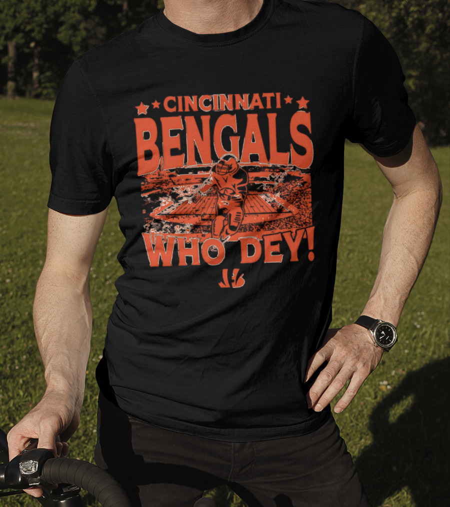Cincinnati Bengals Who Dey Gameday Football Fan Gear T-Shirt