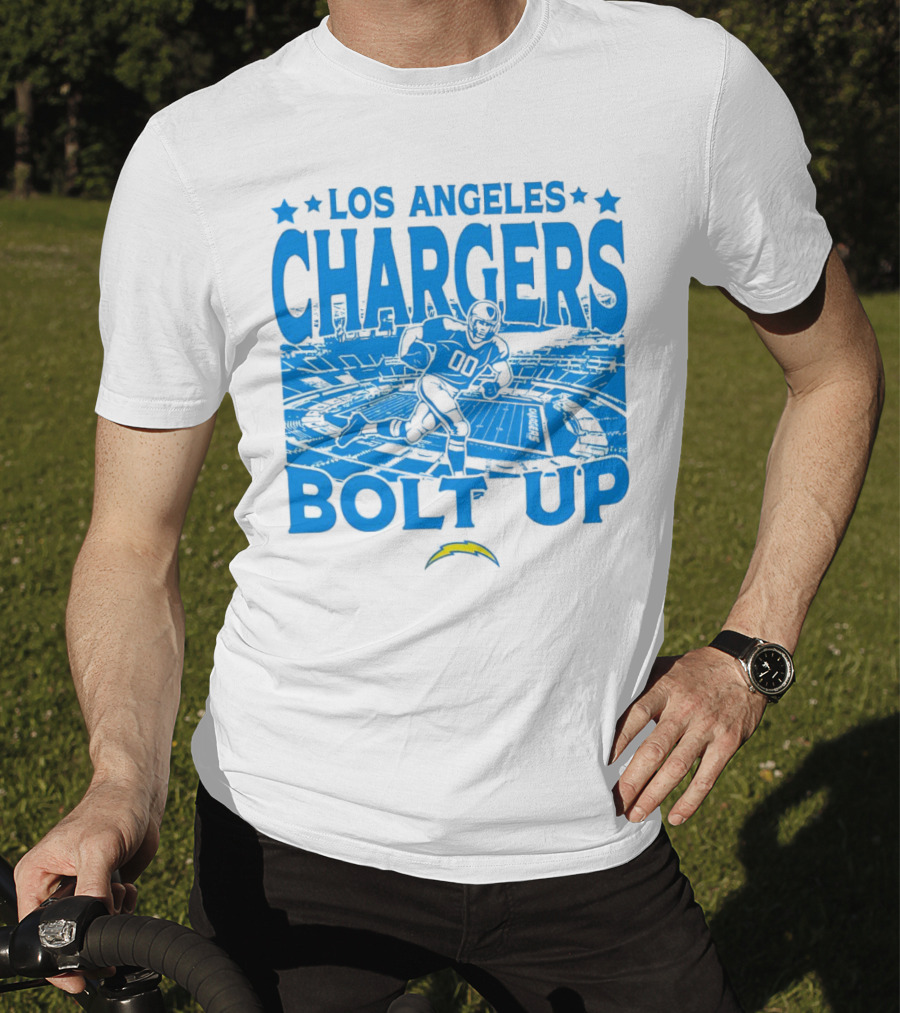 Los Angeles Chargers Bolt Up Gameday Football Stadium T-Shirt