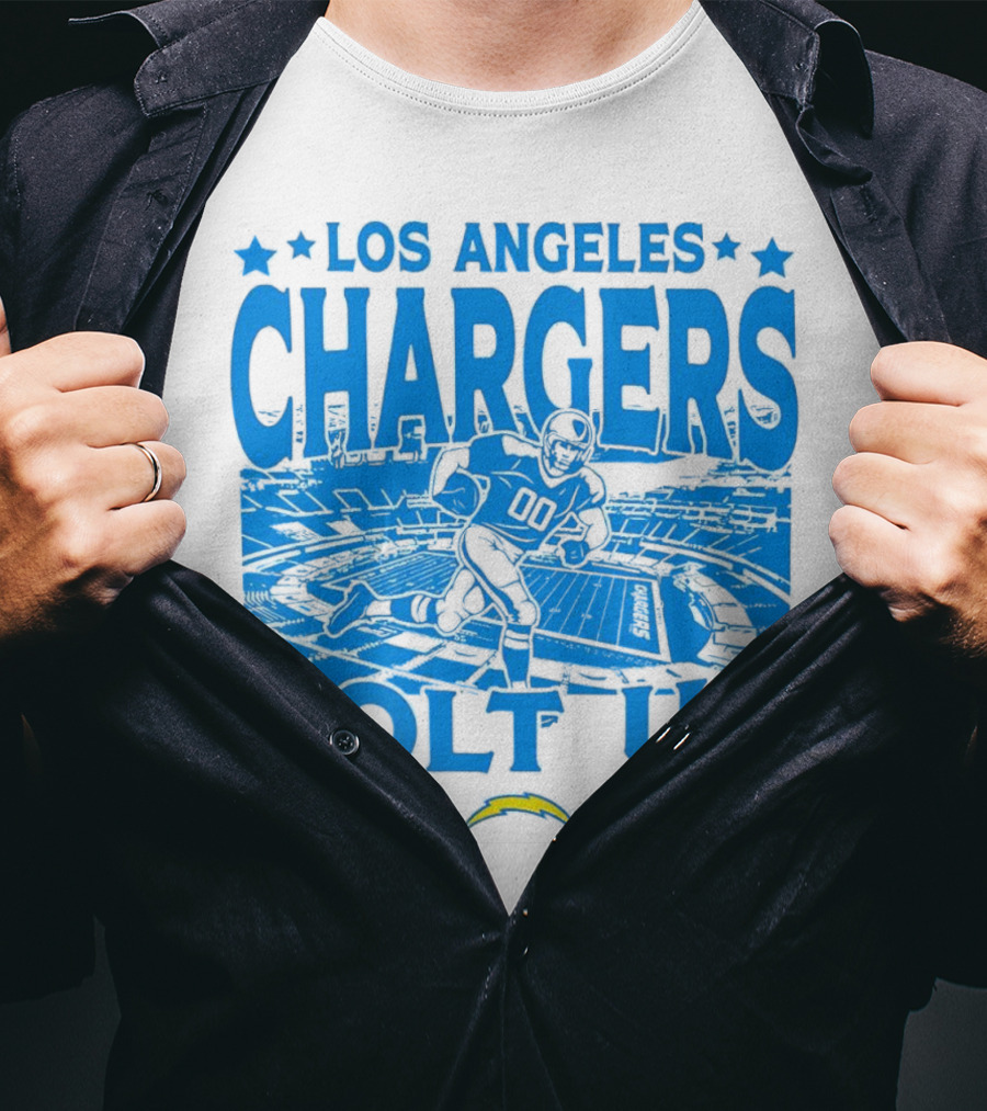 Los Angeles Chargers Bolt Up Gameday Football Stadium T-Shirt