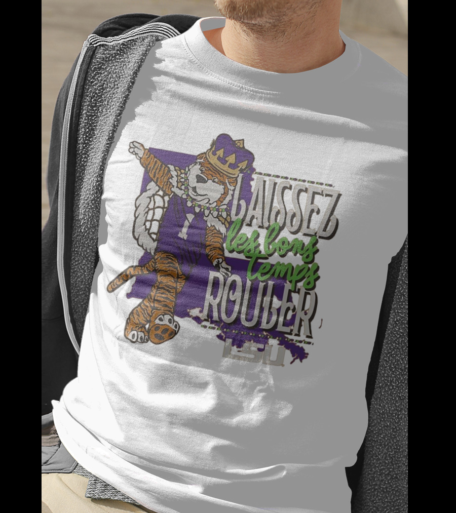 LSU Tigers Laissez Les Bons Temps Rouler Mardi Gras T-Shirt