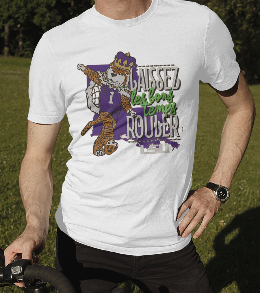 LSU Tigers Laissez Les Bons Temps Rouler Mardi Gras T-Shirt