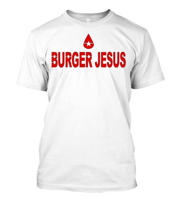 Burger Jesus Star Symbol T-Shirt
