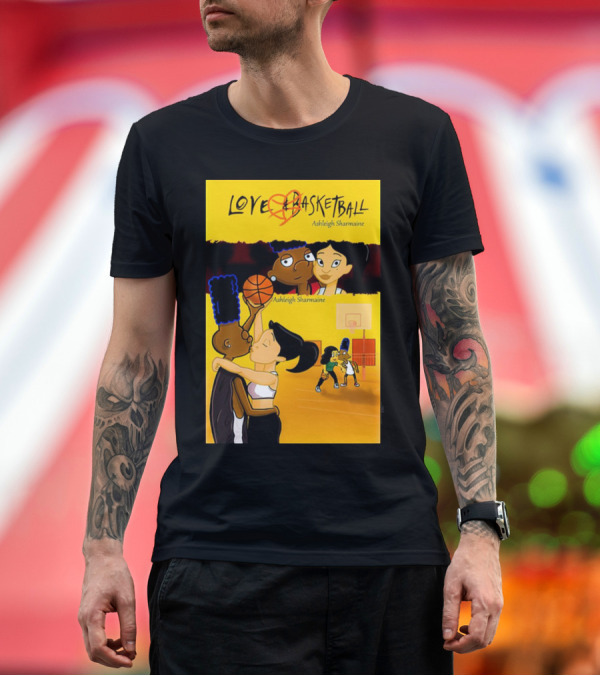 Premium T-Shirt: Love And Basketball Ashleigh Sharmaine Animated Romance Sports T-Shirt Love And Basketball Ashleigh Sharmaine Animated Romance Sports T-Shirt