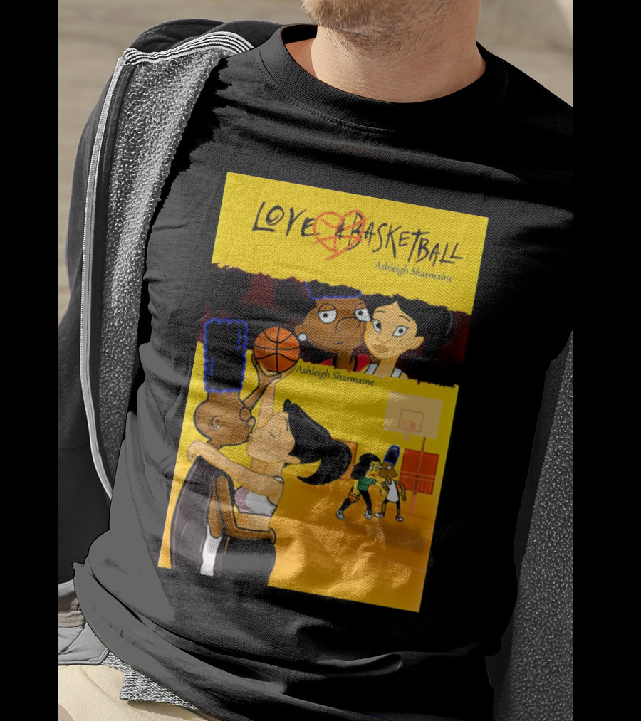 Love And Basketball Ashleigh Sharmaine Animated Romance Sports T-Shirt