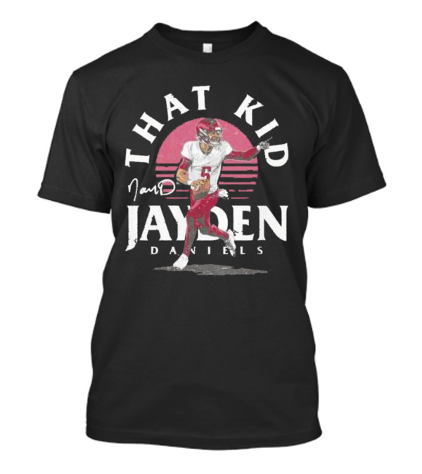 That Kid Jayden Daniels Signature Washington Commanders Football Player T-Shirt