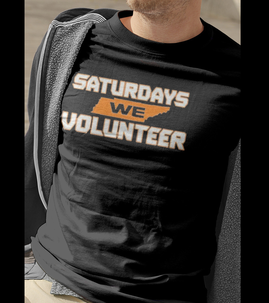 Saturdays We Volunteer Tennessee State Orange T-Shirt