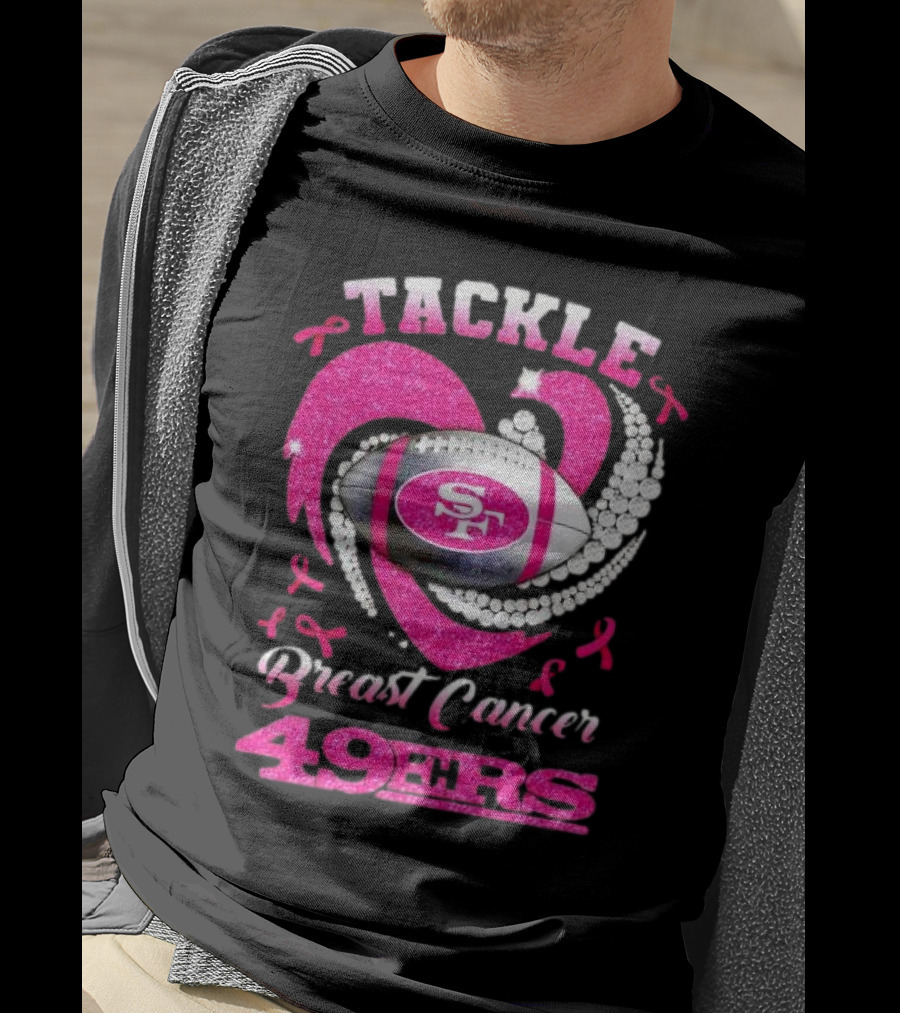 Tackle Breast Cancer San Francisco 49ers Football Pink Awareness 49ers T-Shirt