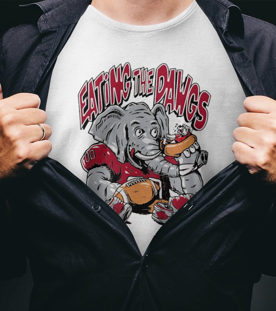Alabama Crimson Tide Eating The Dawgs Defeat Georgia Bulldogs T-Shirt