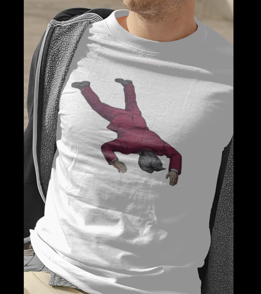 Ace Attorney Investigations Collection Miles Edgeworth Faceplant Pose T-Shirt
