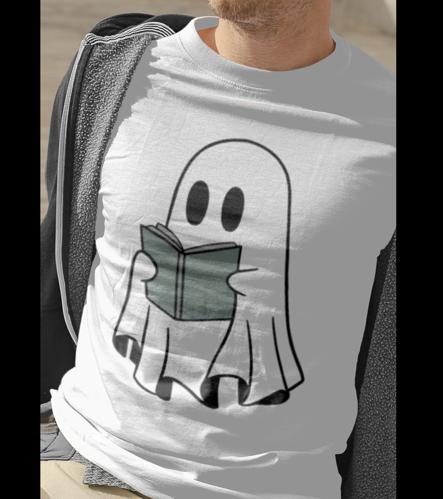 Fantôme Ghost Reading Book T-Shirt