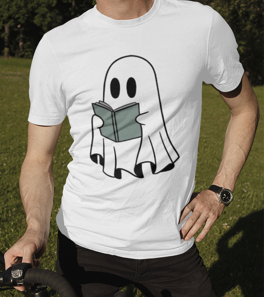 Fantôme Ghost Reading Book T-Shirt