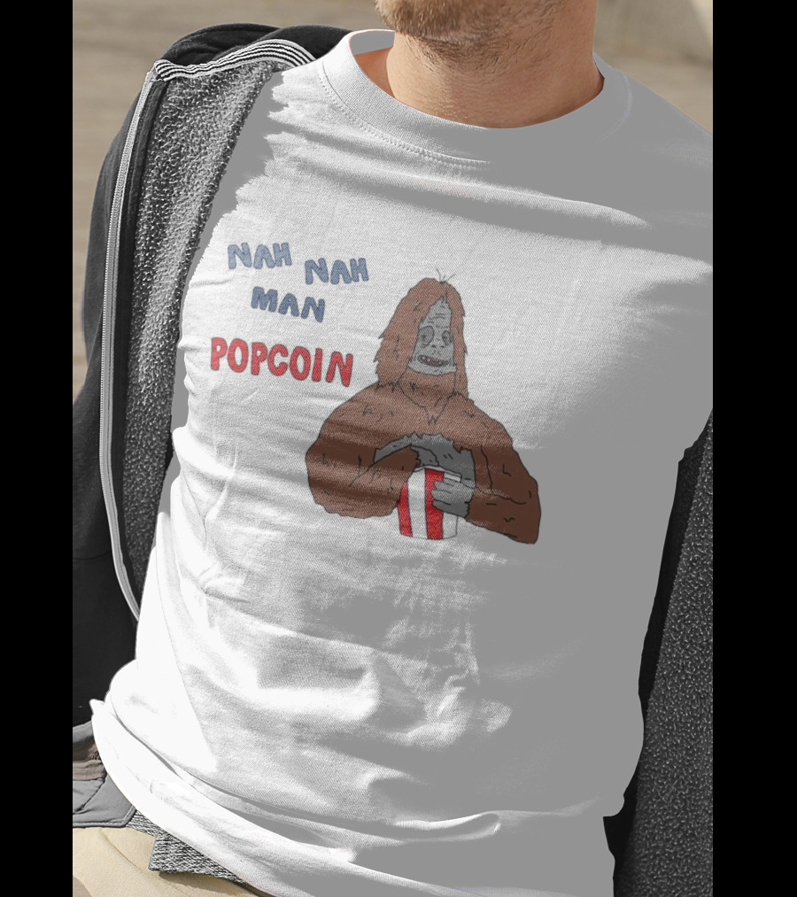 Nah Nah Man Popcorn Ski Wiz Joke The Big Lez Show T-Shirt