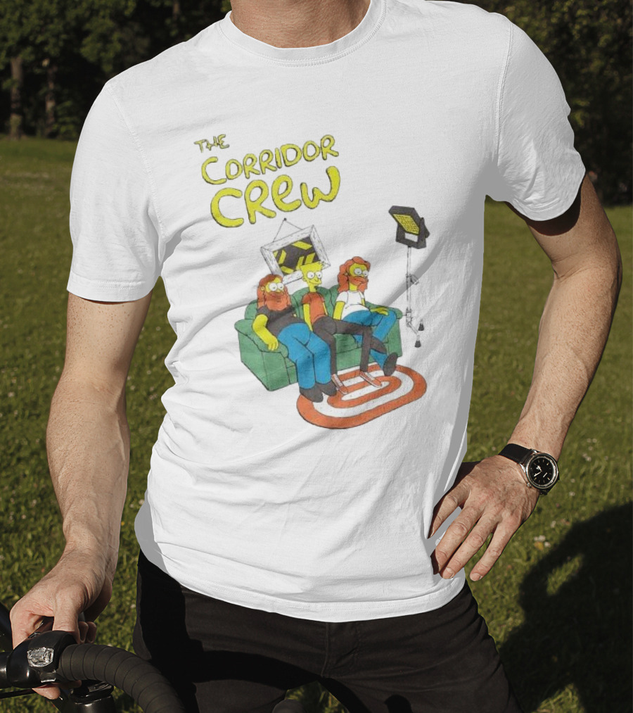 The Corridor Crew Couch Animation Characters With Lighting Equipment T-Shirt