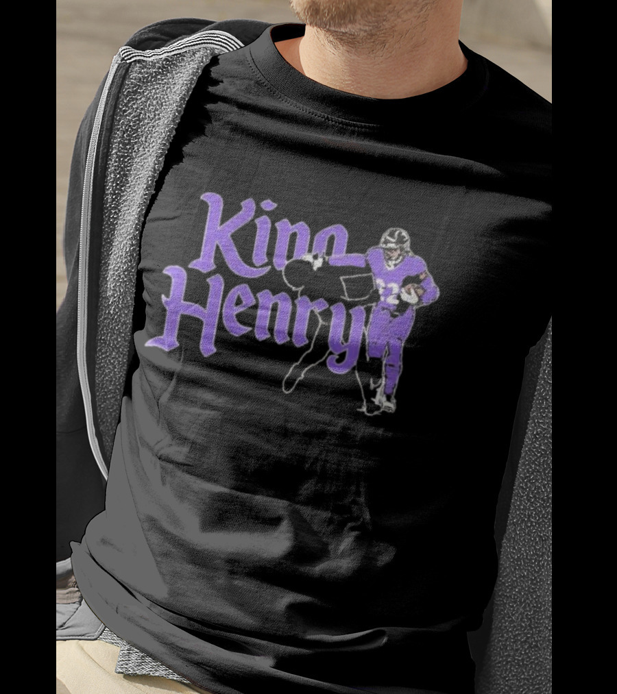 King Henry Derrick Henry Baltimore Ravens Player Number 22 T-Shirt