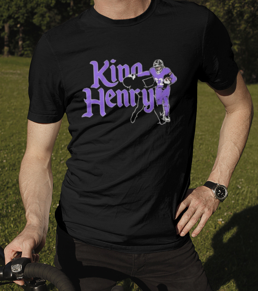 King Henry Derrick Henry Baltimore Ravens Player Number 22 T-Shirt