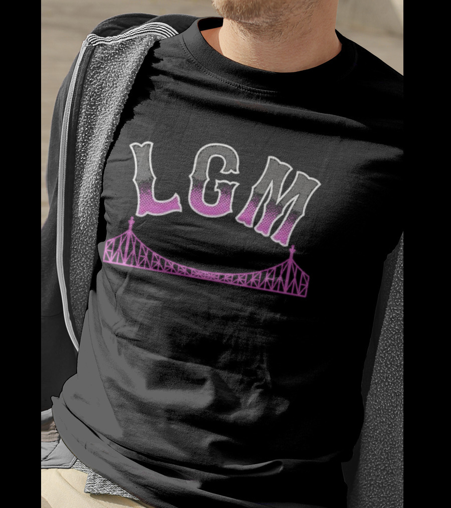 LGM Bridge New York Mets City Grimace T-Shirt
