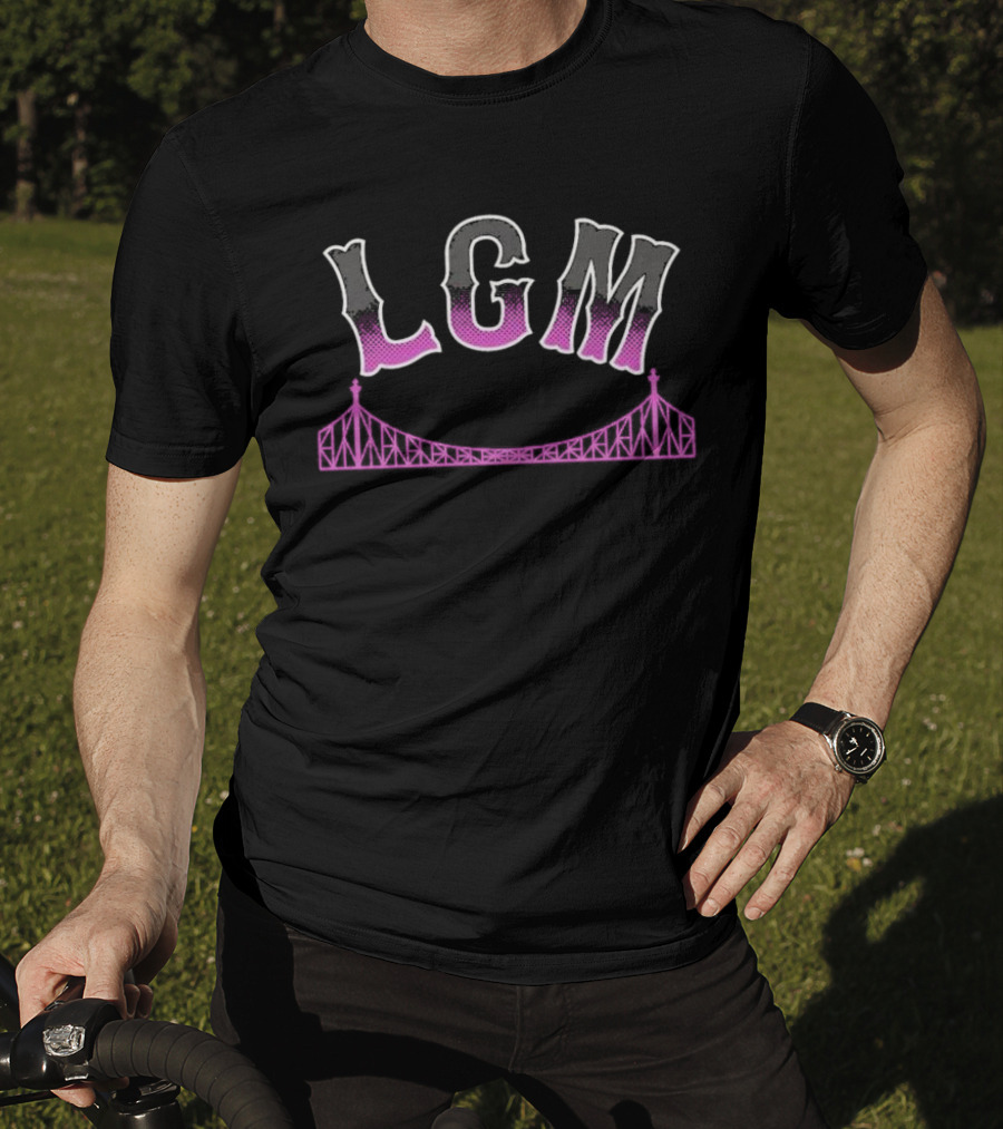 LGM Bridge New York Mets City Grimace T-Shirt