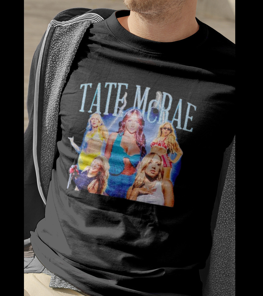 Tate McRae Vintage Retro Multi-Image Collage T-Shirt
