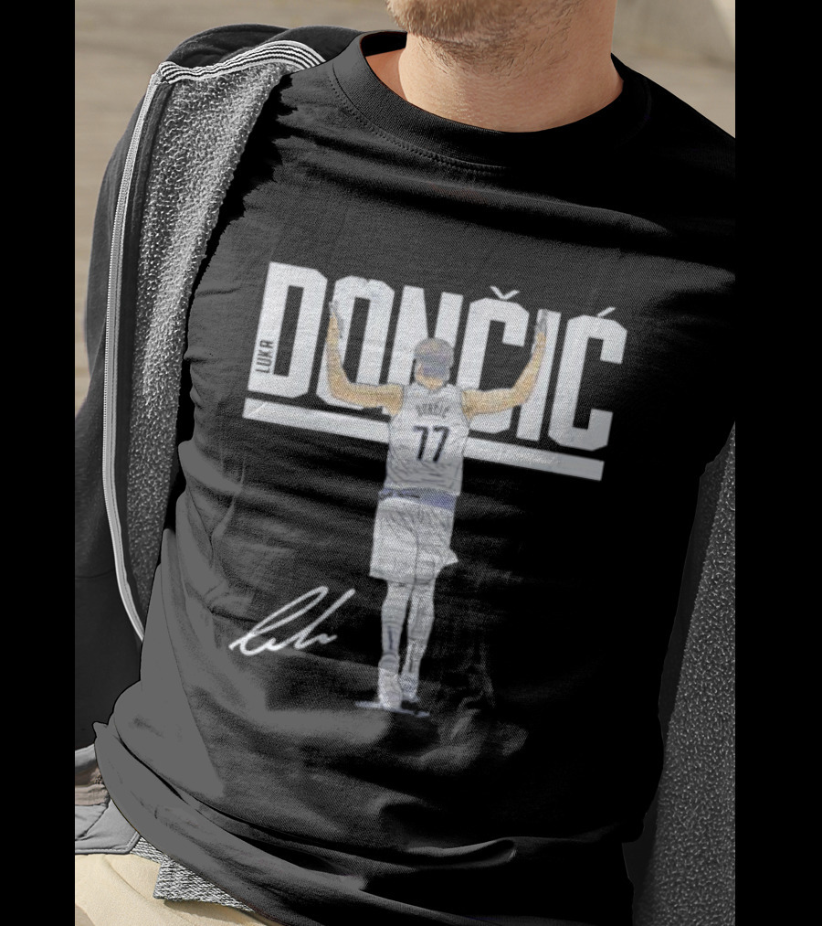 Luka Doncic Dallas Mavericks Dončić 77 Signature T-Shirt