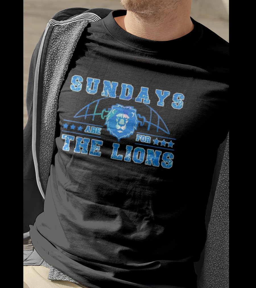 Sundays Are For The Lions Football Team Fans T-Shirt