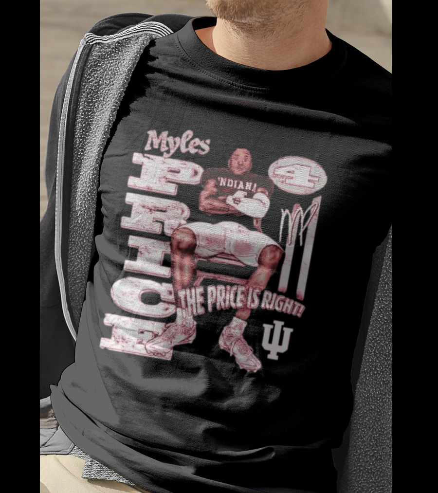 Myles Price Indiana Hoosiers The Price Is Right Football Number 4 T-Shirt