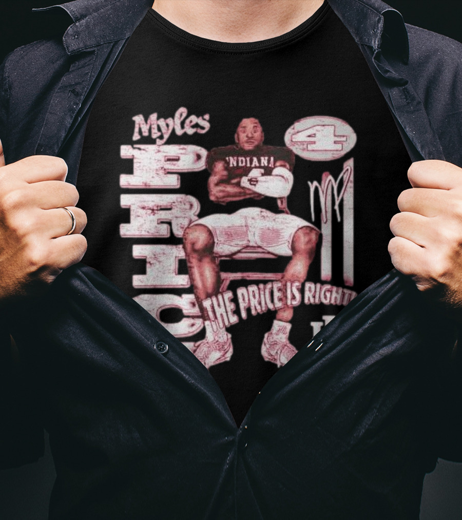 Myles Price Indiana Hoosiers The Price Is Right Football Number 4 T-Shirt