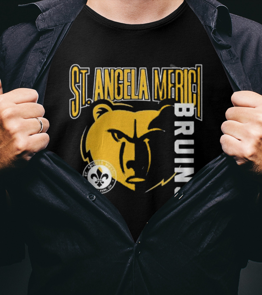 St. Angela Merici Bruins Bear Logo Normandy Park Ohio T-Shirt