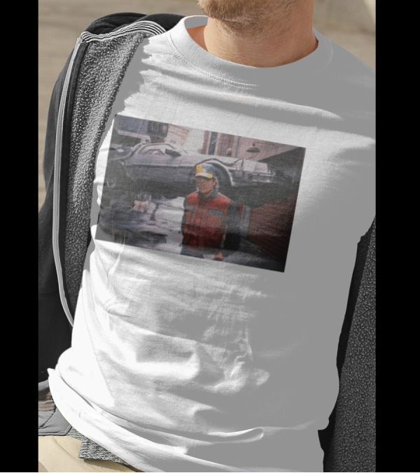 Back To The Future Marty McFly Michael J. Fox DeLorean Iconic Scene T-Shirt