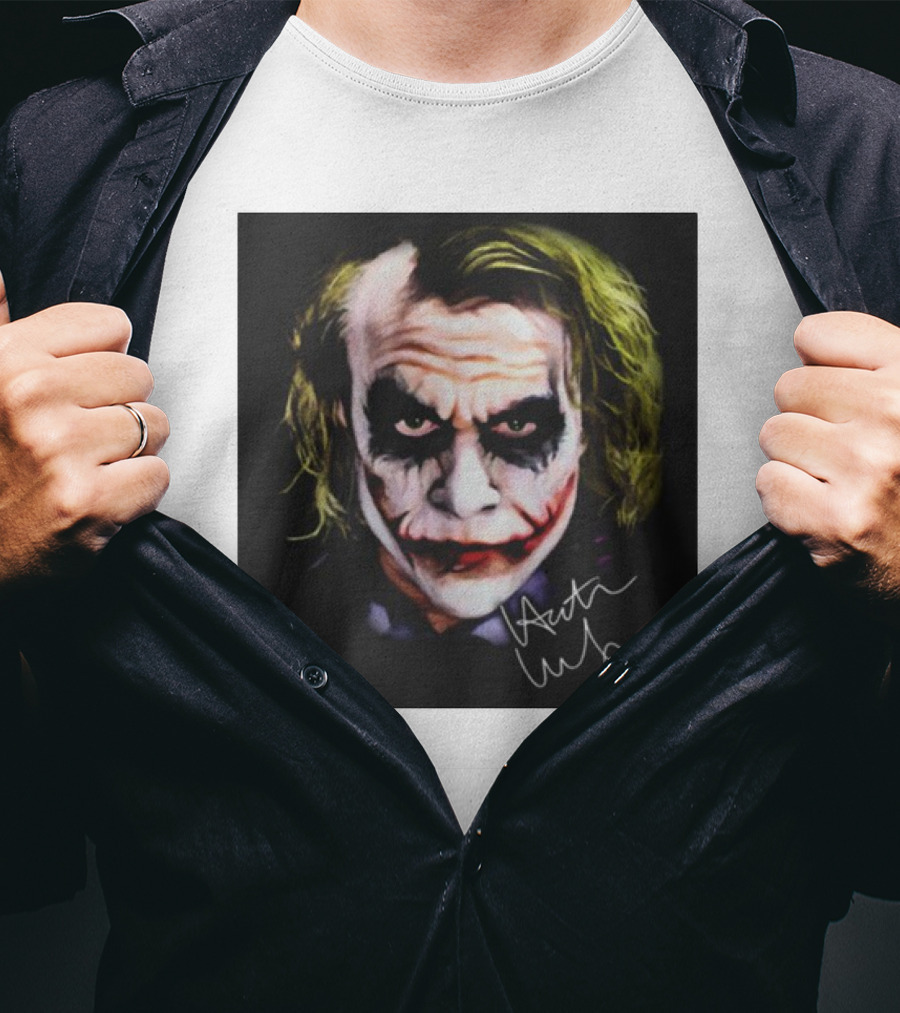 Joker 2 Heath Ledger Signature T-Shirt