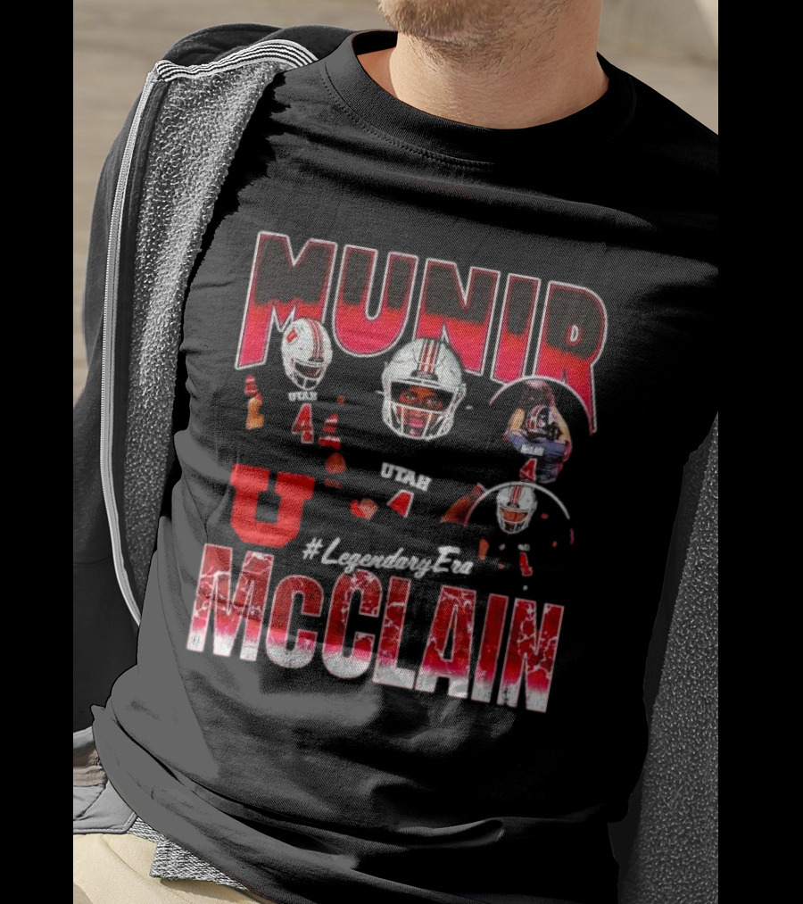 Munir McClain Utah Utes Football #LegendaryEra Vintage T-Shirt