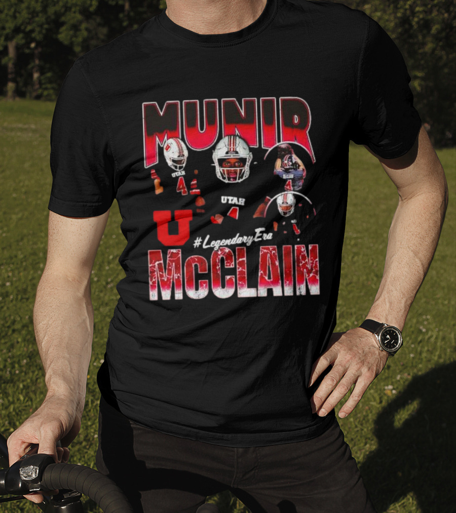 Munir McClain Utah Utes Football #LegendaryEra Vintage T-Shirt