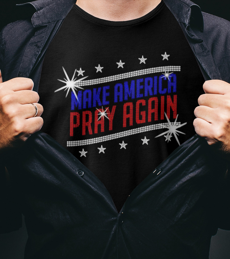 Make America Pray Again Rhinestone T-Shirt