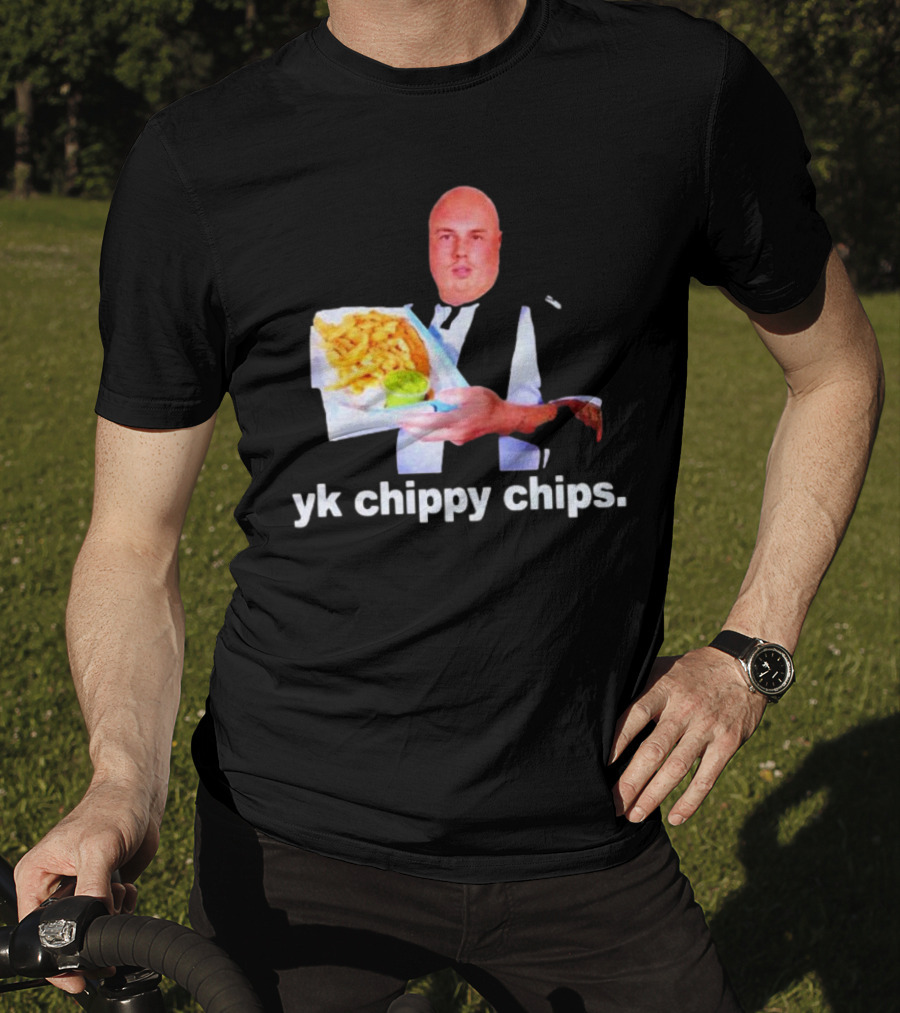Cole Palmer YK Chippy Chips Dude Holding Fries T-Shirt