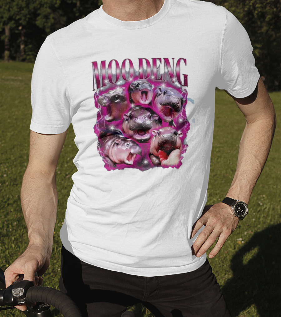 Moo Deng Hippo Humor Sublimation T-Shirt