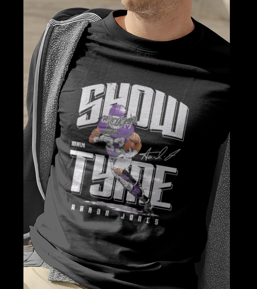 Show Tyme Aaron Jones NFL Minnesota Vikings Signature T-Shirt