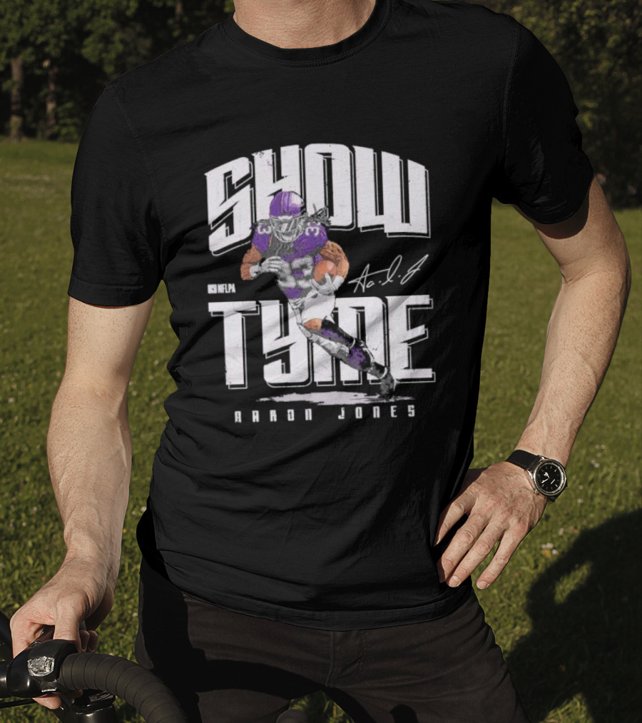Show Tyme Aaron Jones NFL Minnesota Vikings Signature T-Shirt