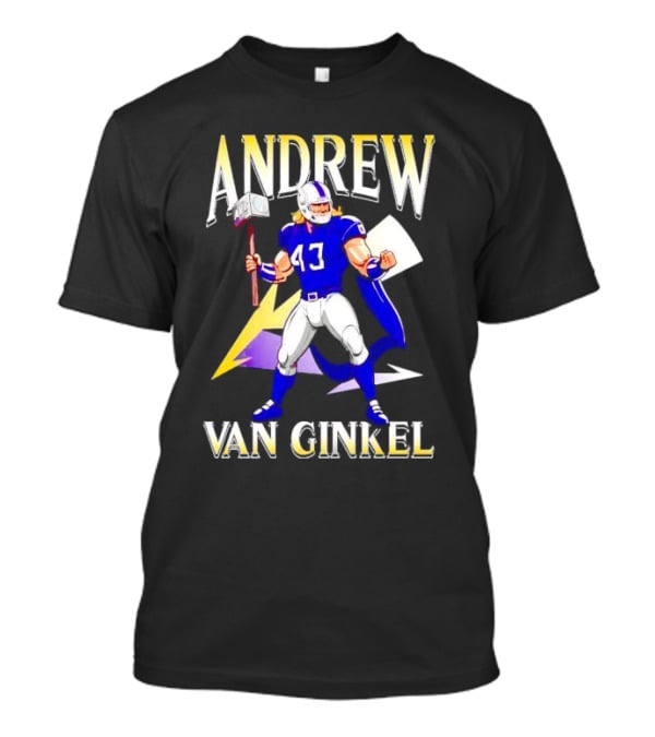 Andrew Van Ginkel Thor-Inspired Minnesota Vikings Crossover T-Shirt