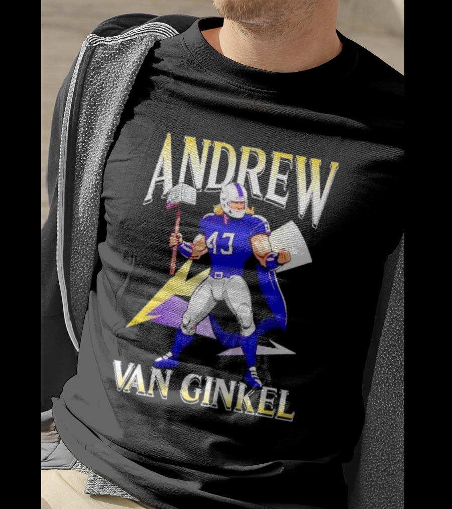 Andrew Van Ginkel Thor-Inspired Minnesota Vikings Crossover T-Shirt
