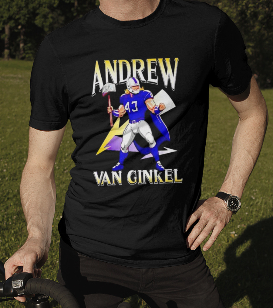 Andrew Van Ginkel Thor-Inspired Minnesota Vikings Crossover T-Shirt
