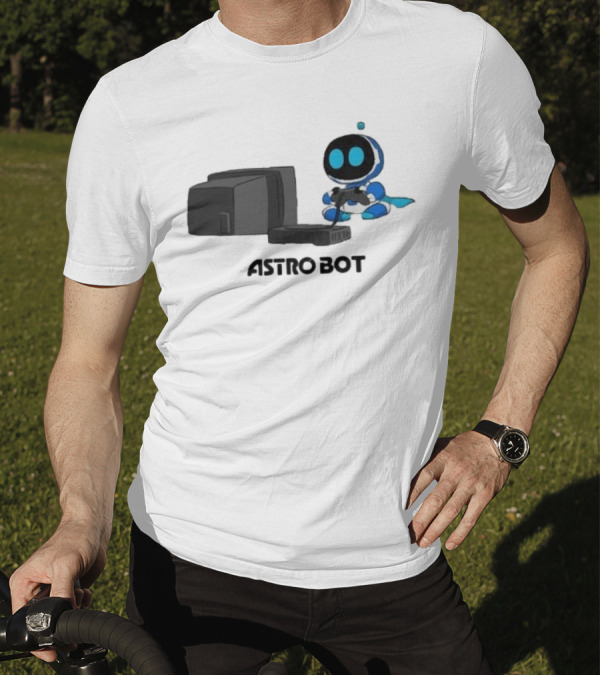 Astro Bot Playing Video Game Retro Console T-Shirt
