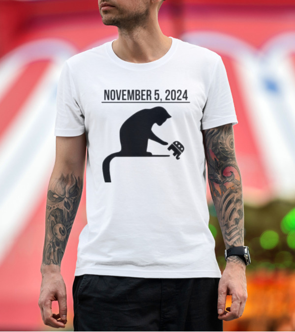 Premium T-Shirt: Cat Lady Knocking Republican Elephant November 5 T-Shirt Cat Lady Knocking Republican Elephant November 5 T-Shirt