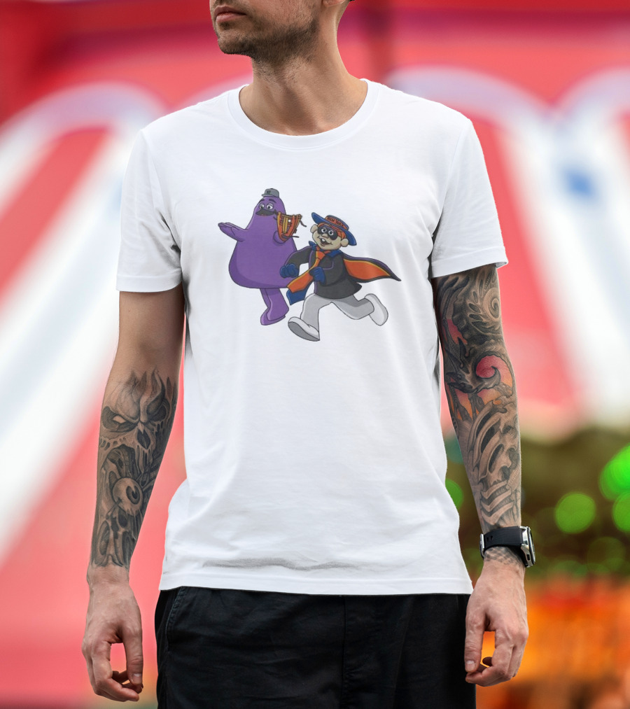 New York Mets Rob The Bank Mascot Heist with Running Characters T-Shirt
