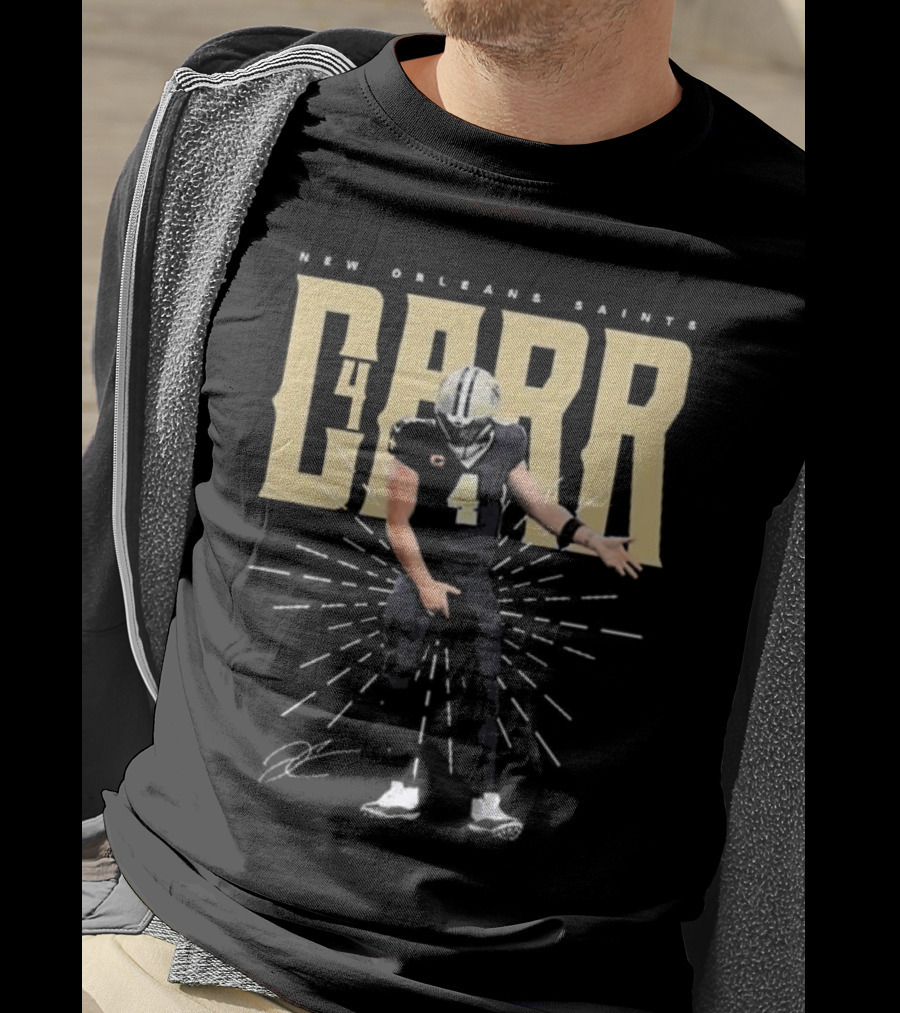 Derek Carr 4 New Orleans Saints Signature T-Shirt