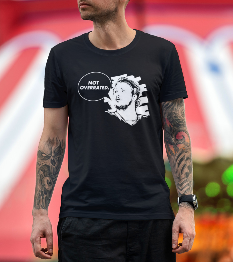 Buffalo Bills Josh Allen Not Overrated Speech Bubble T-Shirt