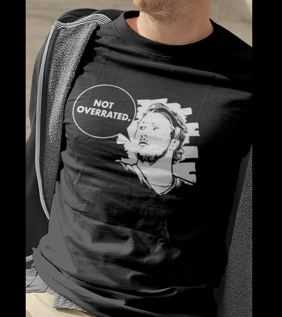 Buffalo Bills Josh Allen Not Overrated Speech Bubble T-Shirt