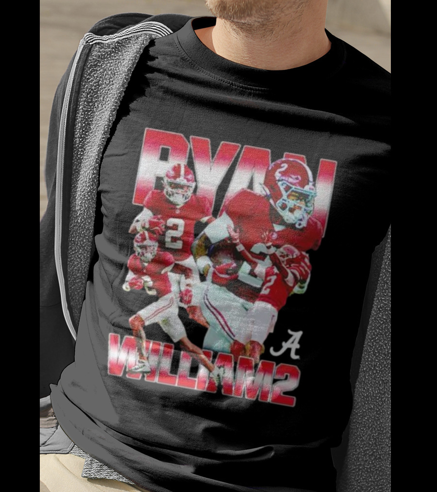 Ryan Williams Alabama Crimson Tide Football Collage T-Shirt