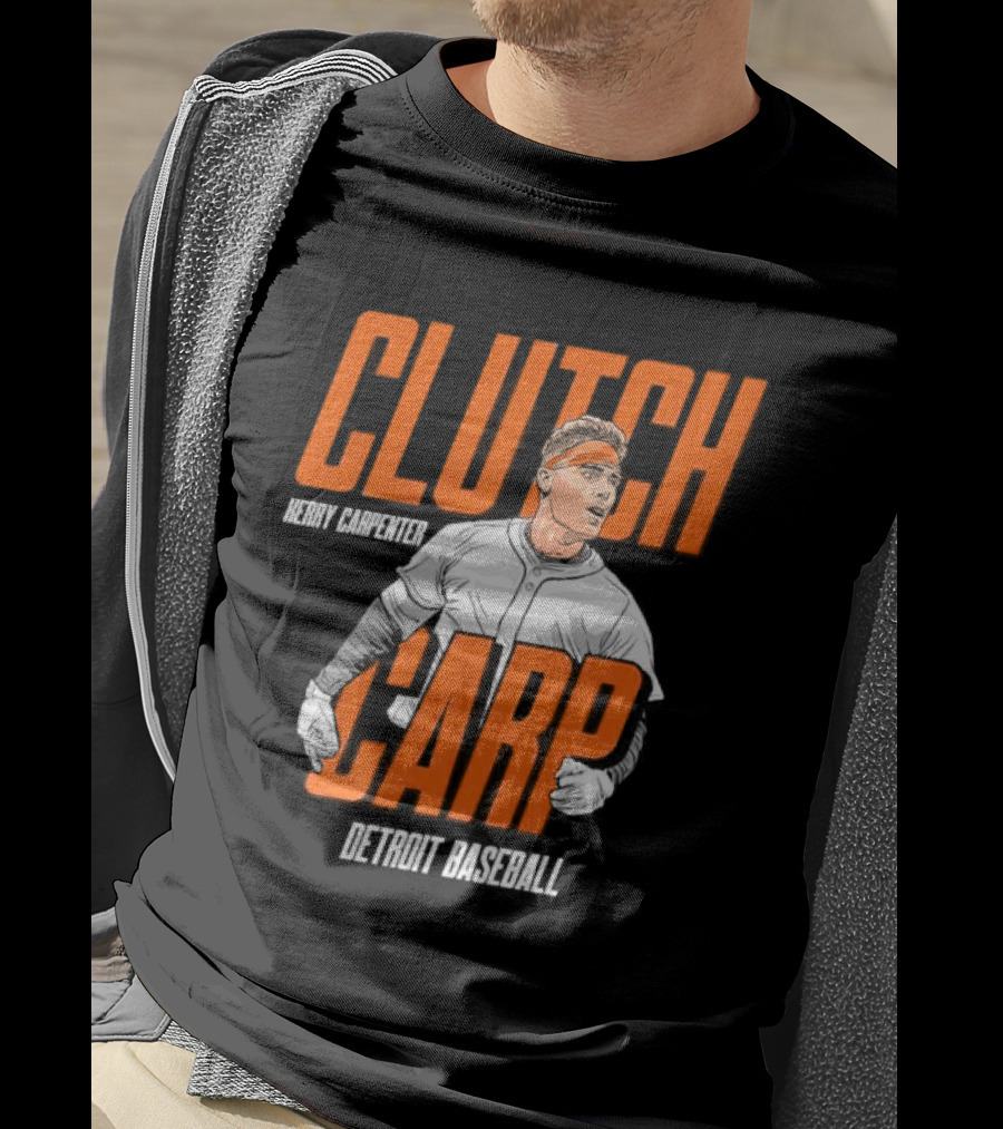 Clutch Carp Kerry Carpenter Detroit Baseball T-Shirt