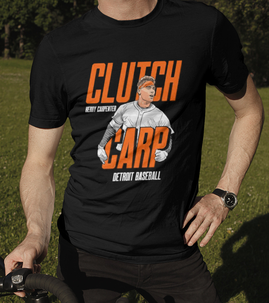 Clutch Carp Kerry Carpenter Detroit Baseball T-Shirt