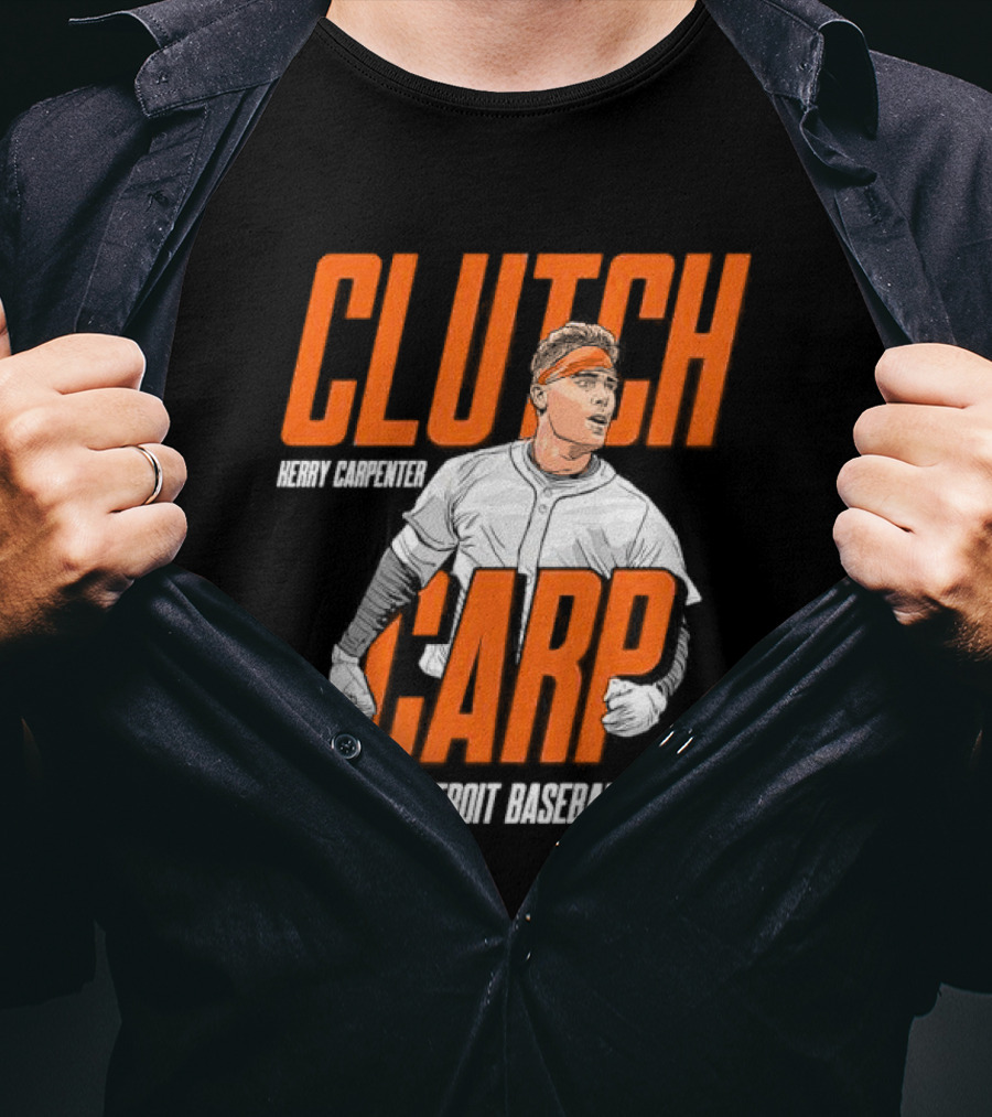 Clutch Carp Kerry Carpenter Detroit Baseball T-Shirt