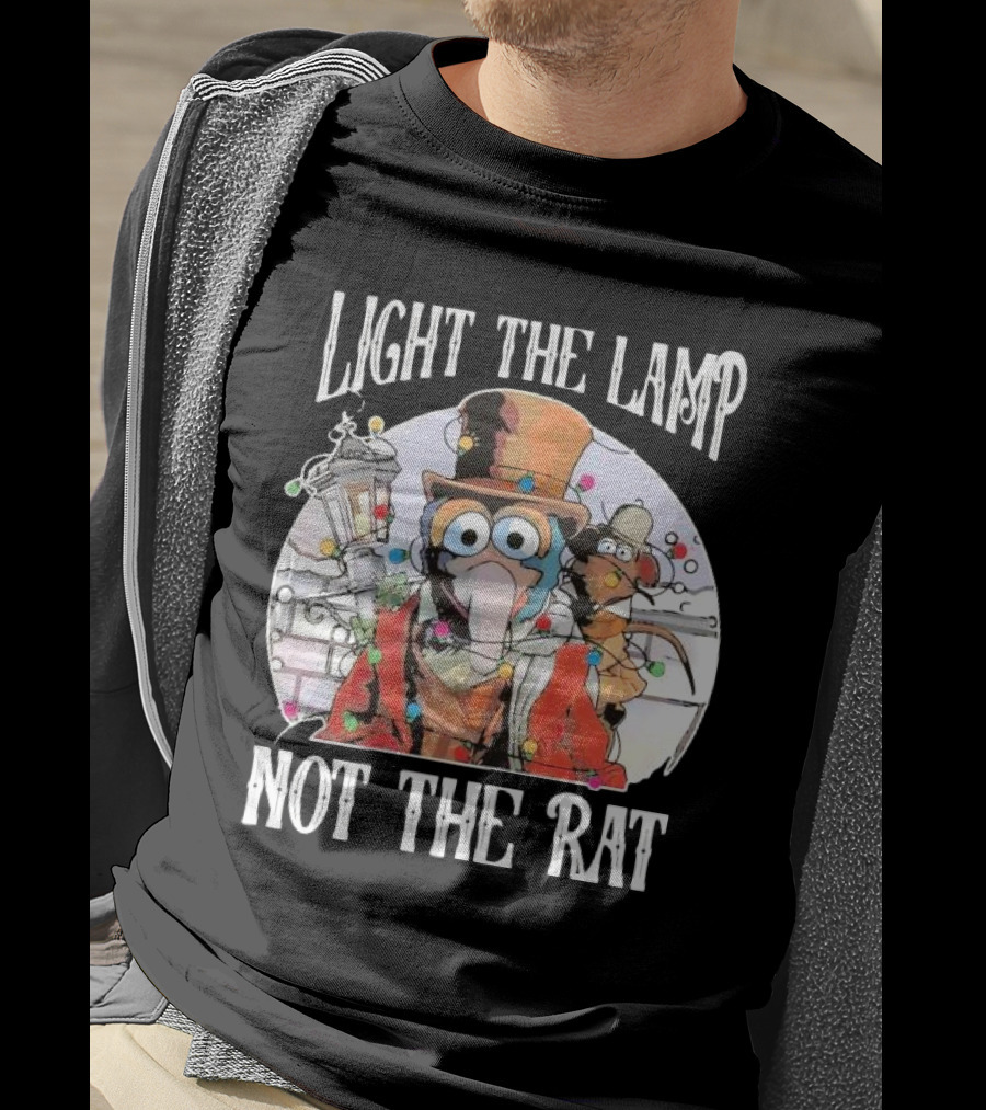 Light The Lamp Not The Rat Muppet Christmas Carol Gonzo Rizzo T-Shirt